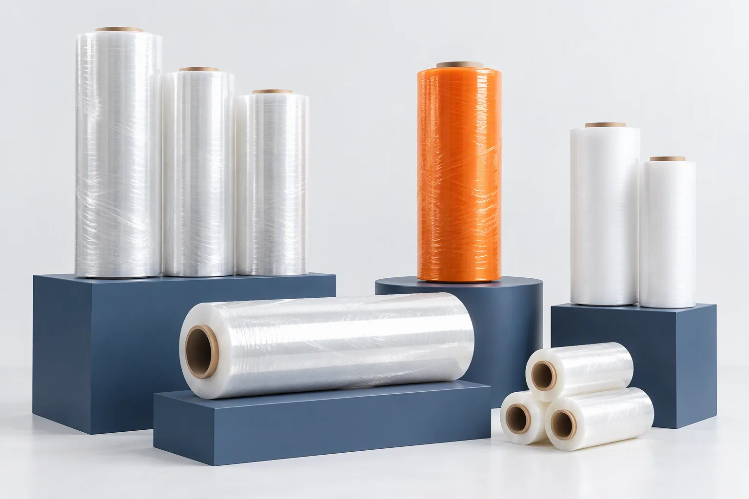 PE stretch film rolls - machine use and hand use